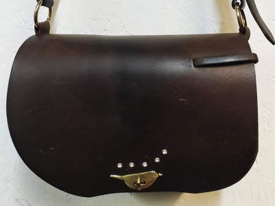 Bespoke Re-Purposed Leather Saddle Bag By Elysian Designs Cornwall