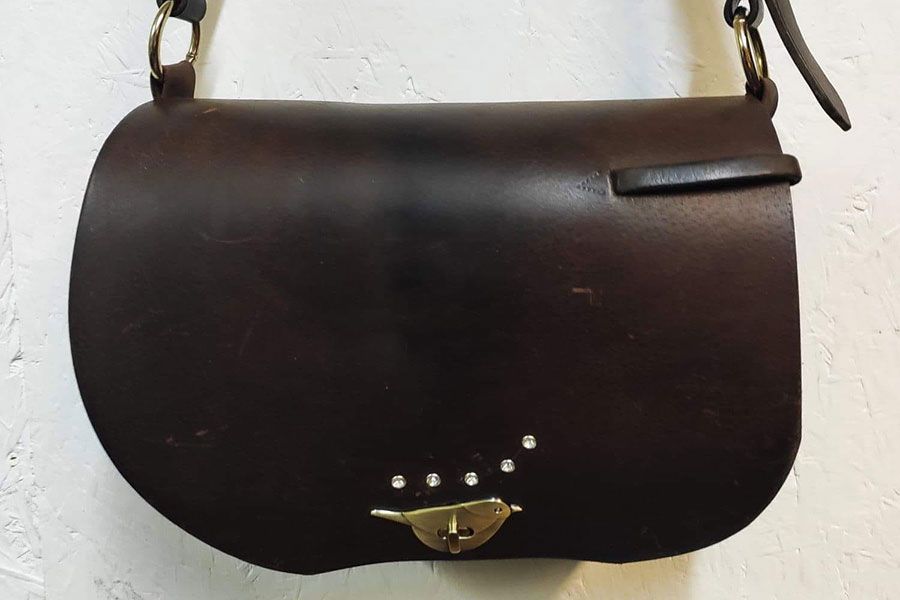 Repurposed Equestrian  Leather Handbag by Elysian Designs Cornwall